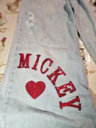 Jeans bambina Mickey Mouse