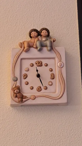 Orologio da parete   decorativo con orsetti.