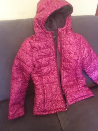 Chaqueta niña rosa y morada talla para 10 años