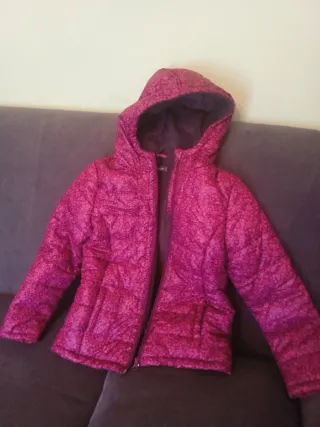 Chaqueta niña rosa y morada talla para 10 años