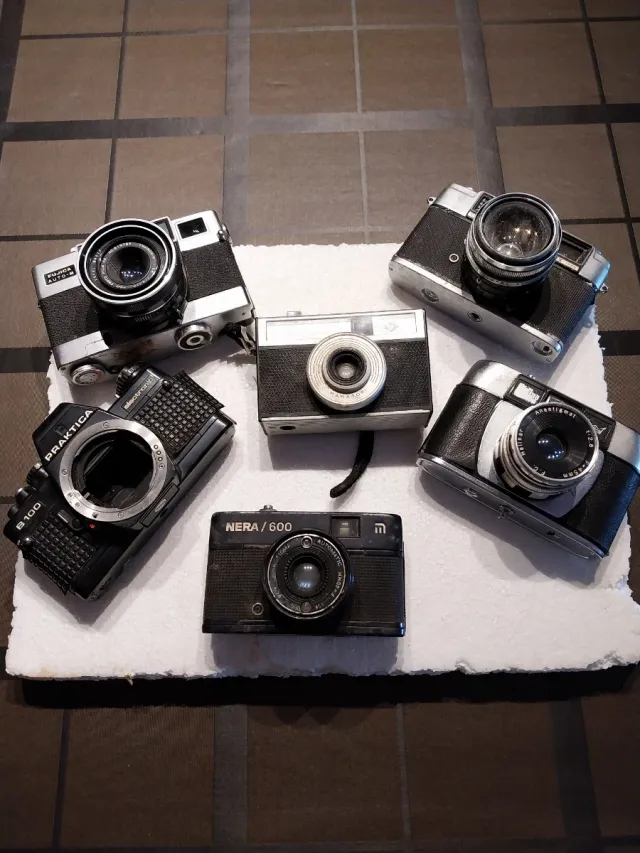 Lote de 6 câmeras fotográficas antigas