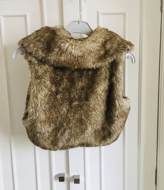 Chaleco corto pelo talla L