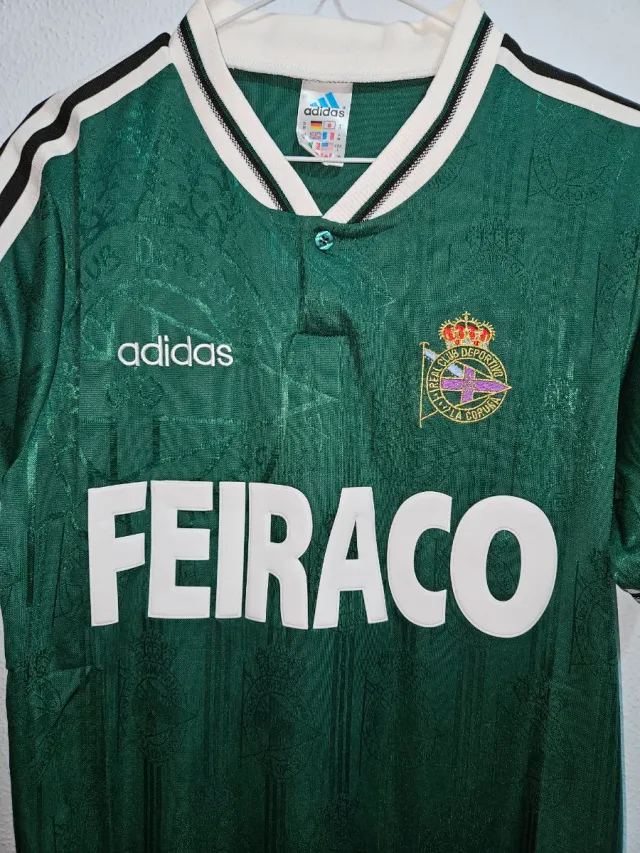Camiseta Retro Deportivo A Coruña Verde Adidas