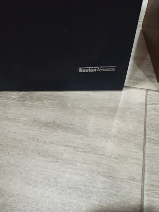 Altavoces Vintage Madera y Negro años 80