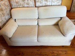 Divano tessuto bianco