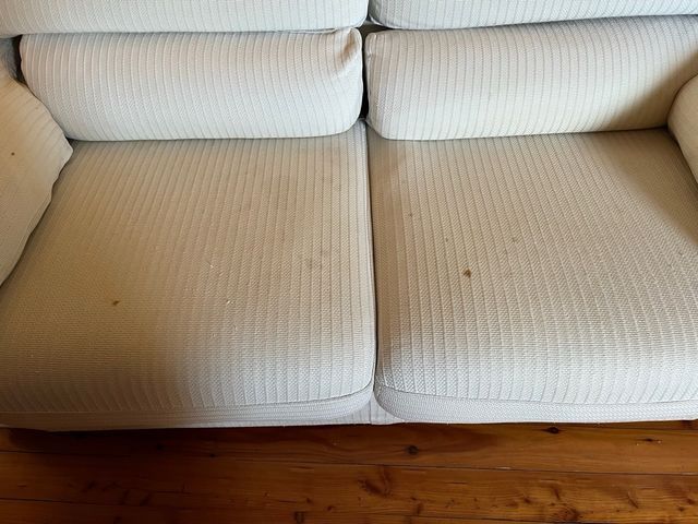 Divano tessuto bianco