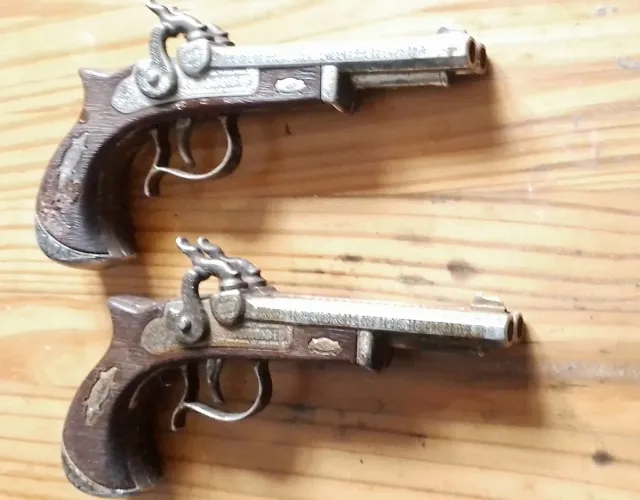 Lote 2 Pistola detonação Vintage Trabuco Dragão