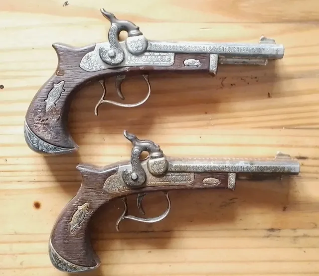 Lote 2 Pistola detonação Vintage Trabuco Dragão