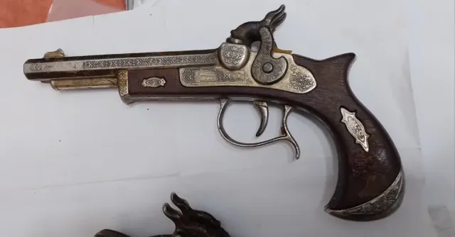 Lote 2 Pistola detonação Vintage Trabuco Dragão