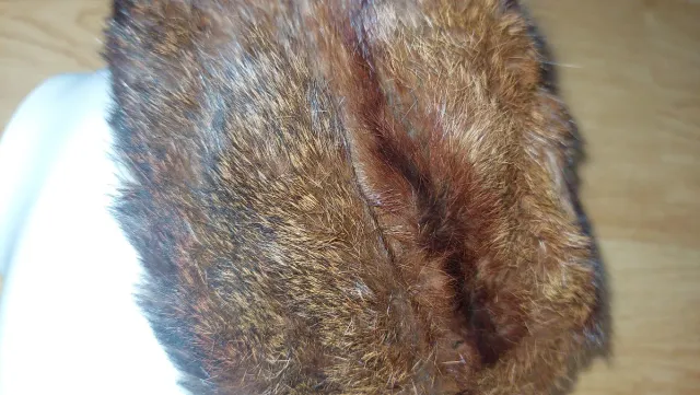 Cappello vintage pelliccia marrone in ottime condi