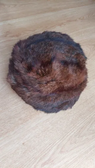 Cappello vintage pelliccia marrone in ottime condi