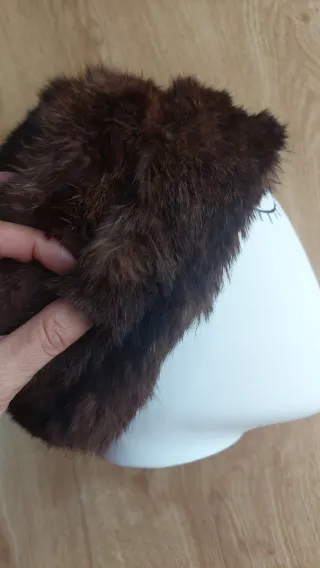 Cappello vintage pelliccia marrone in ottime condi