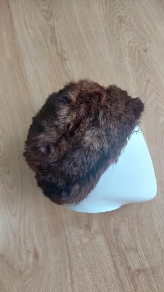 Cappello vintage pelliccia marrone in ottime condi