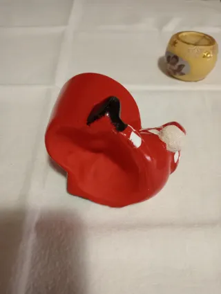 Set 2 Portacandele Ceramica Natale