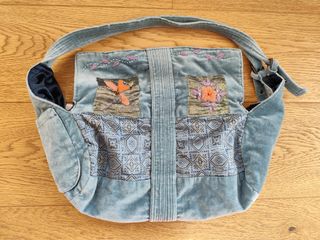 Bolso y fular terciopelo Colores de Otoño