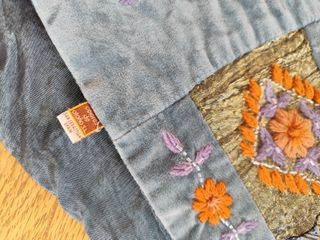 Bolso y fular terciopelo Colores de Otoño