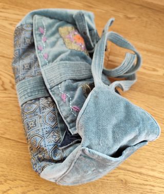 Bolso y fular terciopelo Colores de Otoño