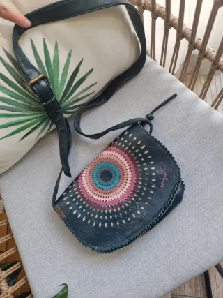 Bolso Desigual Negro Multicolor