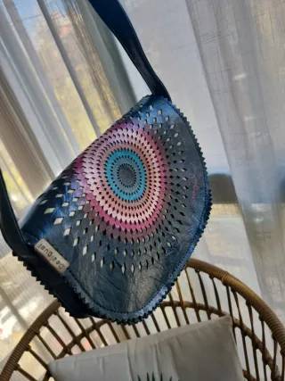 Bolso Desigual Negro Multicolor