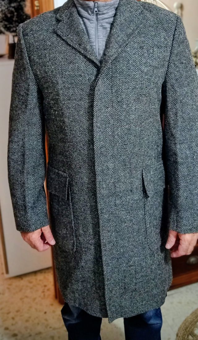 Abrigo espiga gris T3/M