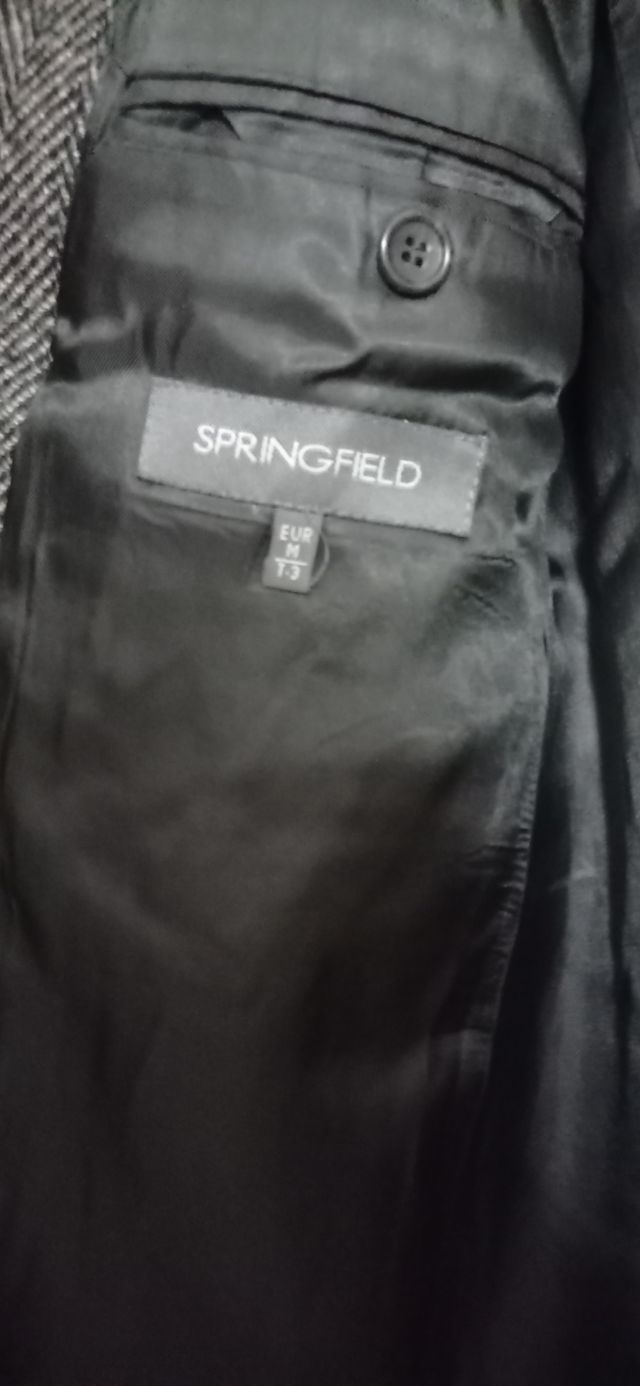 Abrigo espiga gris T3/M