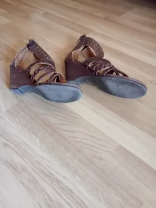 Sandalias mujer de piel