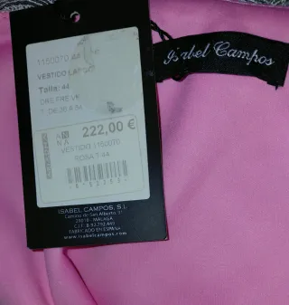 Vestido fiesta rosa asimétrico