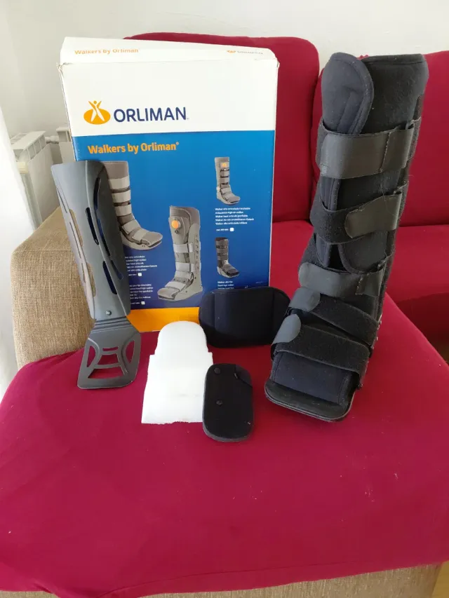 Bota Ortopédica Orliman Negra/Gris