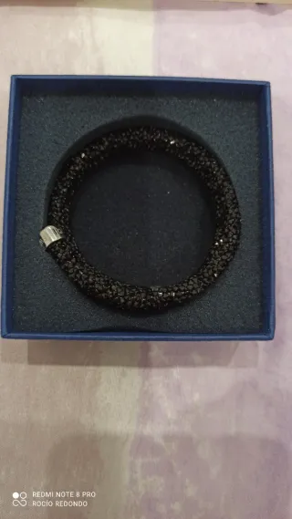 Regalos de Navidad. Pulsera Swarovski Negra.
