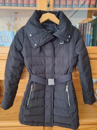 Abrigo Mango Negro Talla XS