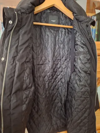 Abrigo Mango Negro Talla XS