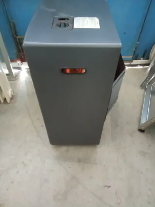 Estufa de gas negra y gris