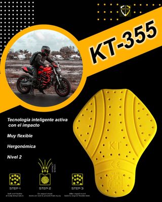 Espaldera moto nivel 2 homologada KT355S - 38cms
