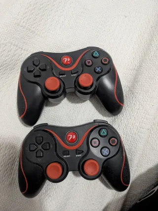 Mando Compatible PS3 Negro/Rojo