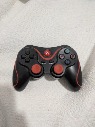 Mando Compatible PS3 Negro/Rojo