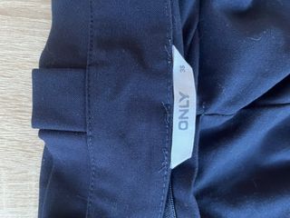 Pantalón vestir azul con cinturón