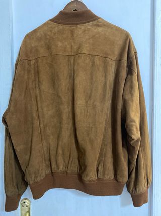 Cazadora de ante marrón