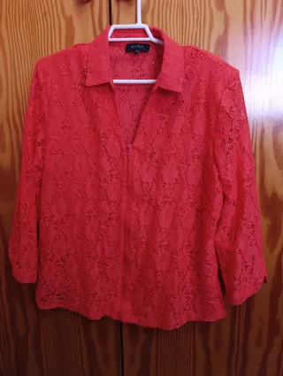 Camiseta-chaqueta crochet ANTEA talla 44