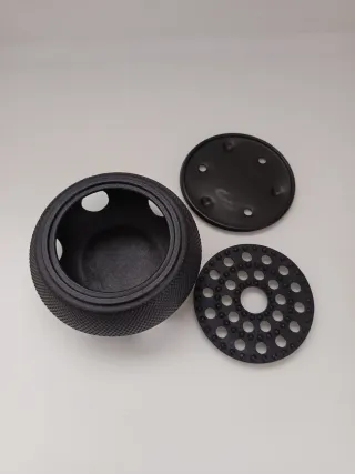 Tetera de hierro fundido negra