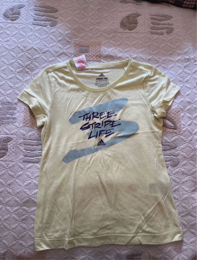 Camiseta Adidas Three Stripe Life Talla M