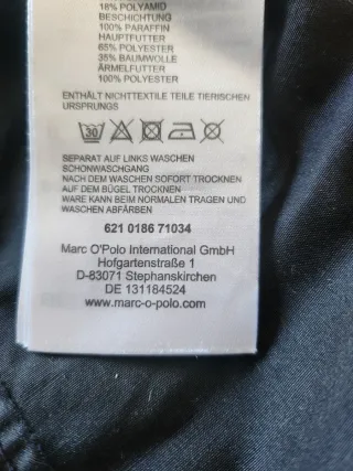 Chaqueta larga Marc O'Polo azul