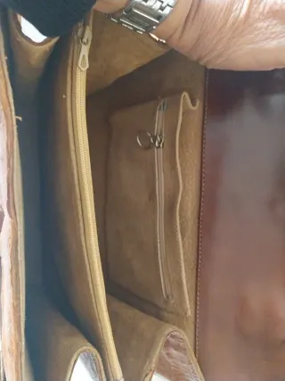 Bolso vintage piel cocodrilo