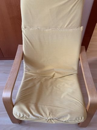 Sofá de 1 plaza tela y madera