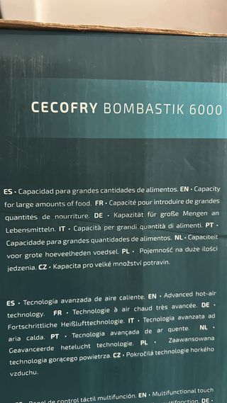 Cecofry Airfryer Cecotec Negra