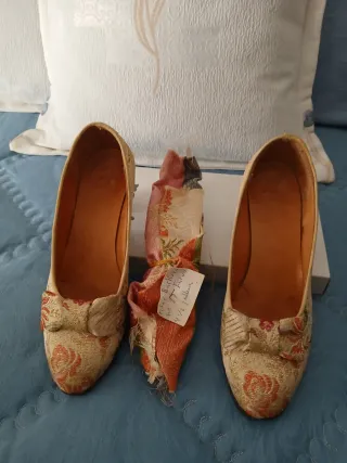 Traje de Fallera Beige y Rosa