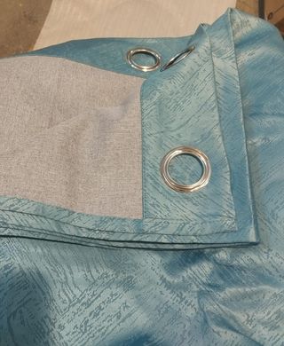 Tende oscuranti termiche azzurre con incisione 140x260cm