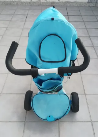 Triciclo infantil azul 3 en 1