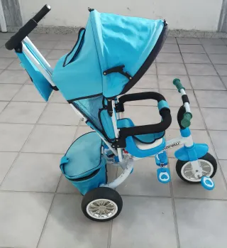 Triciclo infantil azul 3 en 1