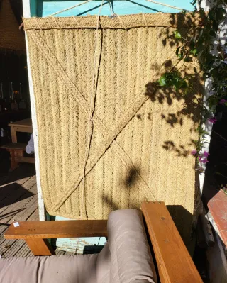 Cortina de yute natural