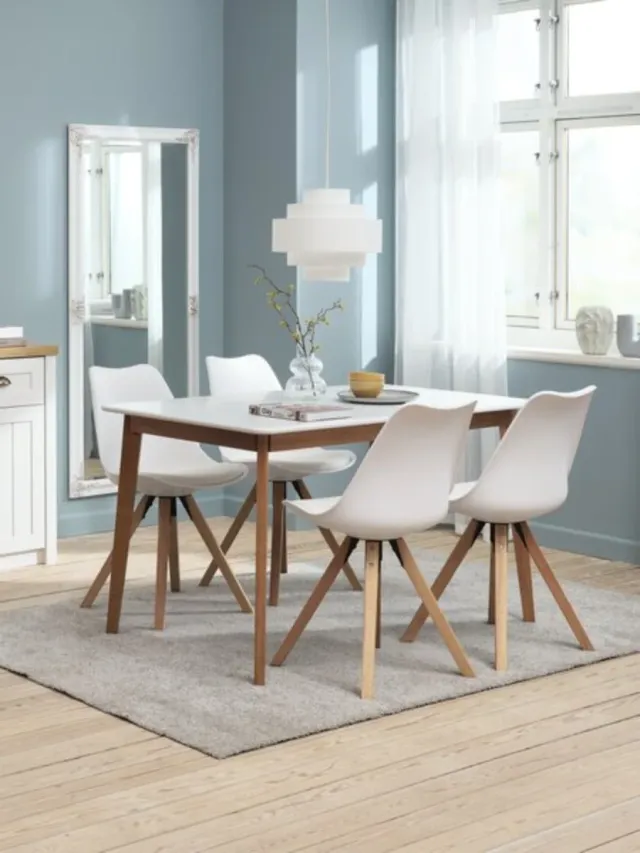 Conjunto de comedor – mesa + 4 sillas JYSK